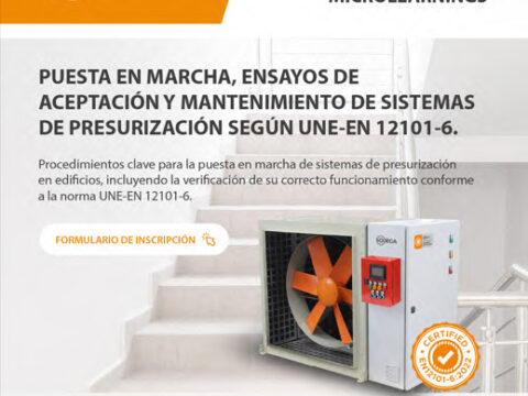 Sodeca ofrece un ‘microlearning’ sobre sistemas de presurización según UNE-EN 12101-6
