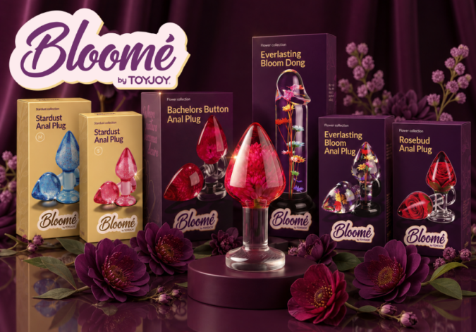 Bloomé by ToyJoy convierte flores naturales y resina transparente en una original colección de juguetes anales