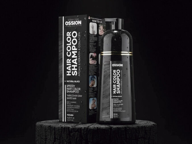 Morfose Ossion Hair Color Shampoo cubre las canas en un solo lavado